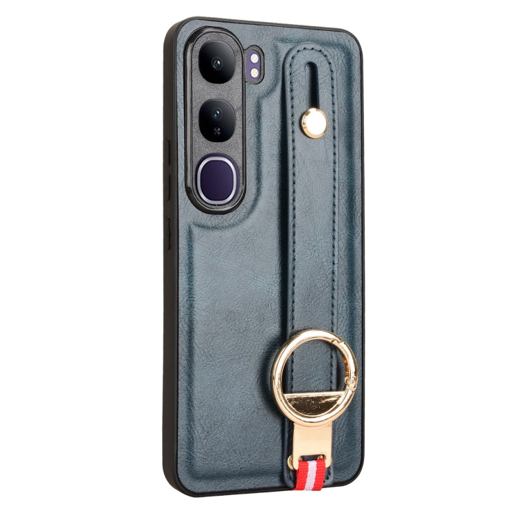For vivo V40 Lite 5G / 4G IDN Wristband Leather Back Phone Case