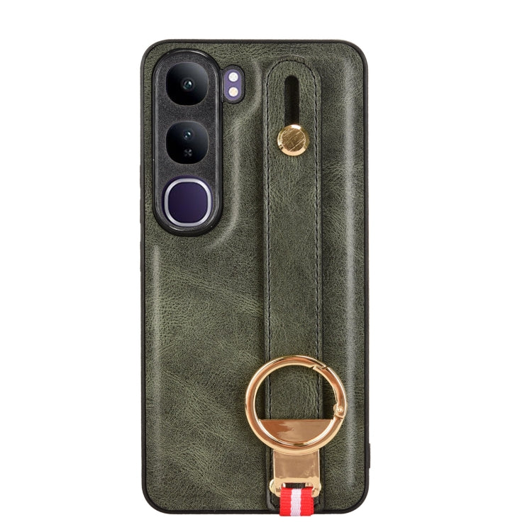 For vivo V40 Lite 5G / 4G IDN Wristband Leather Back Phone Case
