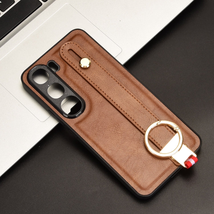 For vivo V40 Lite 5G / 4G IDN Wristband Leather Back Phone Case
