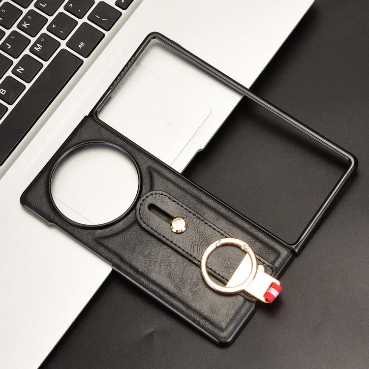 For vivo X Fold5 Wristband Leather Back Phone Case