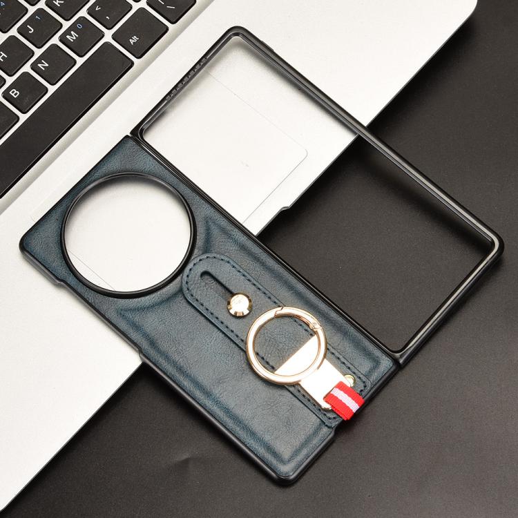 For vivo X Fold5 Wristband Leather Back Phone Case