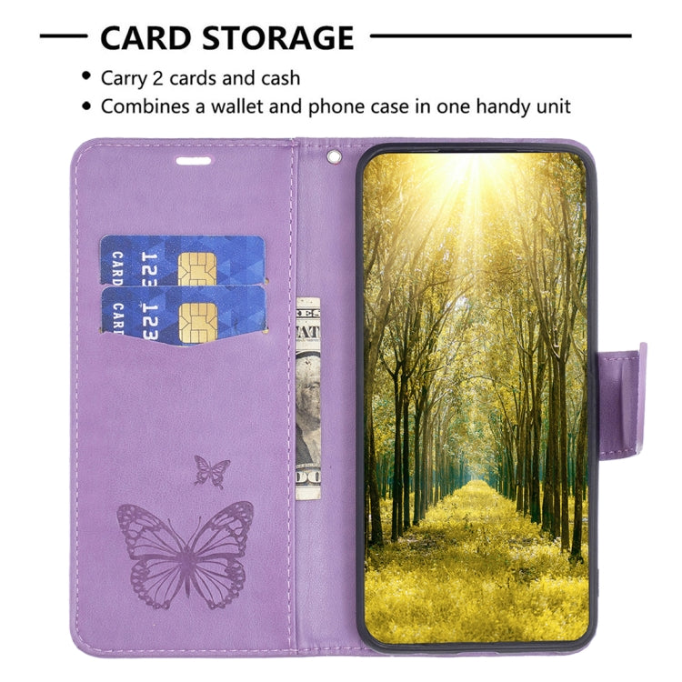 For iPhone 16 Plus Embossing Two Butterflies Pattern Leather Phone Case