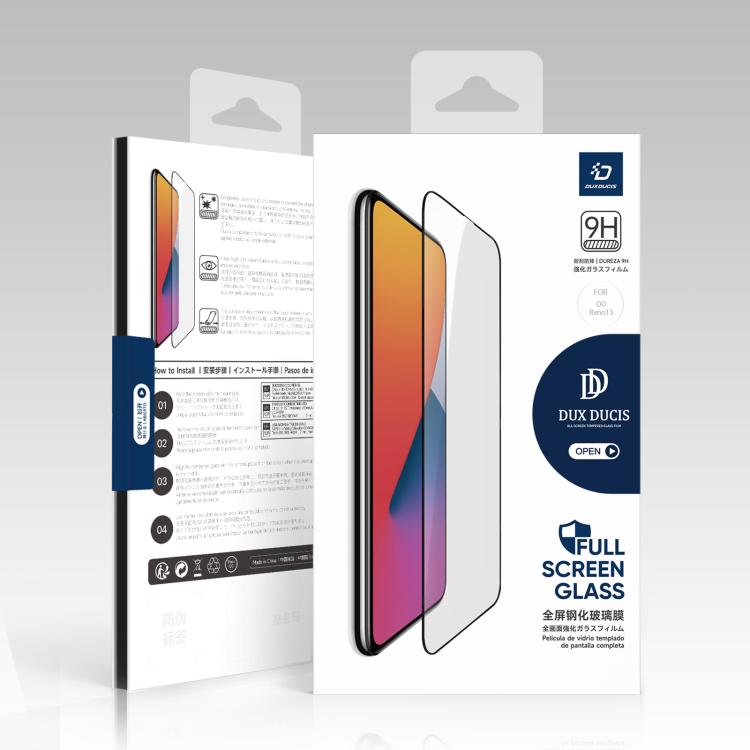 For OPPO Reno13 10pcs DUX DUCIS 0.33mm 9H Medium Alumina Tempered Glass Film