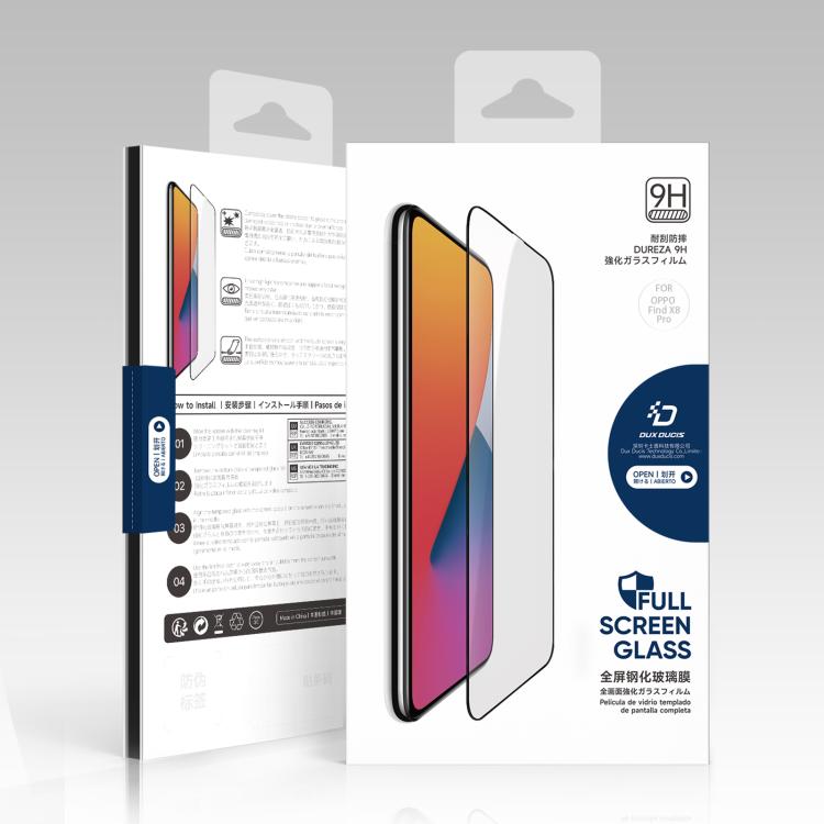 For OPPO Find X8 Pro 10pcs DUX DUCIS 0.33mm 9H Medium Alumina Tempered Glass Film