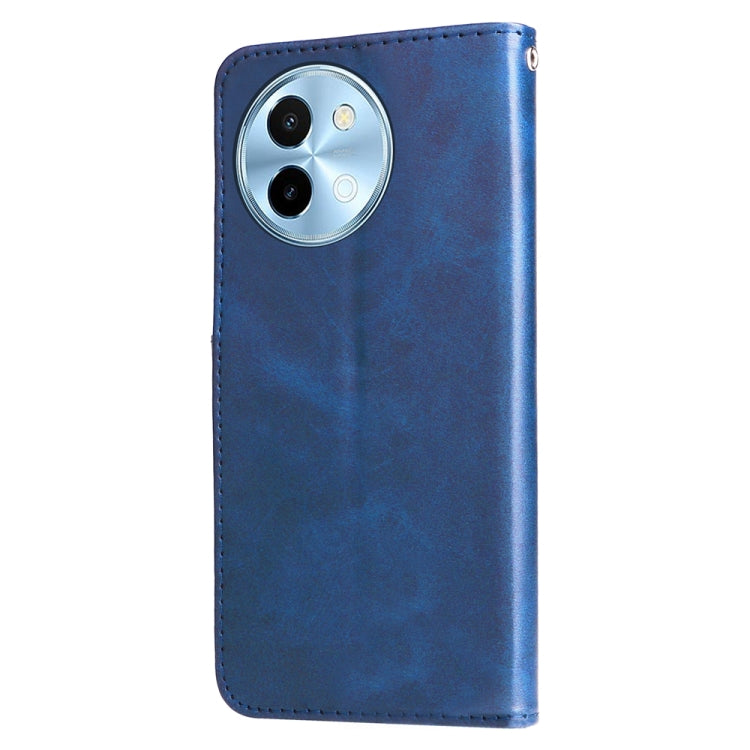For vivo Y38 5G / T3x 5G Global Fashion Calf Texture Zipper Leather Phone Case