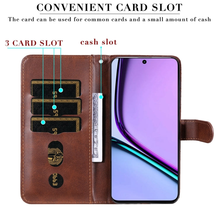For vivo Y38 5G / T3x 5G Global Fashion Calf Texture Zipper Leather Phone Case