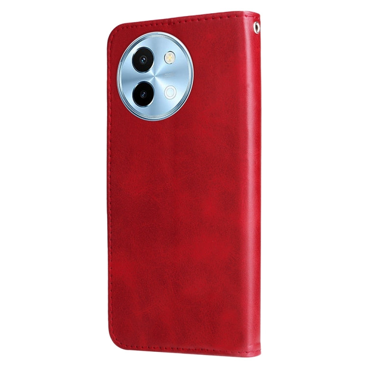 For vivo Y38 5G / T3x 5G Global Fashion Calf Texture Zipper Leather Phone Case