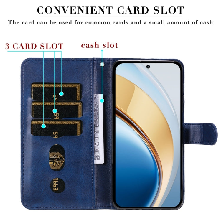 For vivo V40 Lite 4G / 5G IDN Fashion Calf Texture Zipper Leather Phone Case