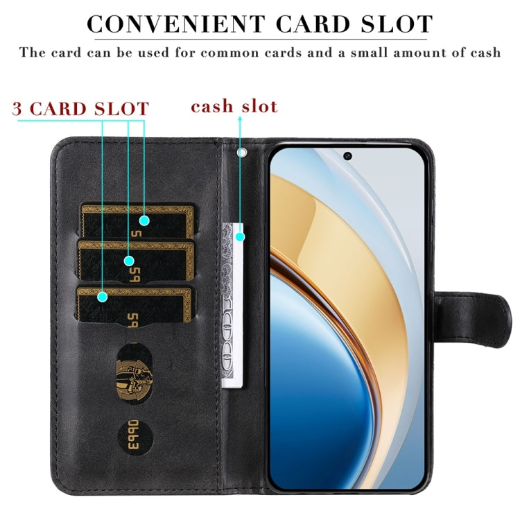 For vivo V40 Lite 4G / 5G IDN Fashion Calf Texture Zipper Leather Phone Case
