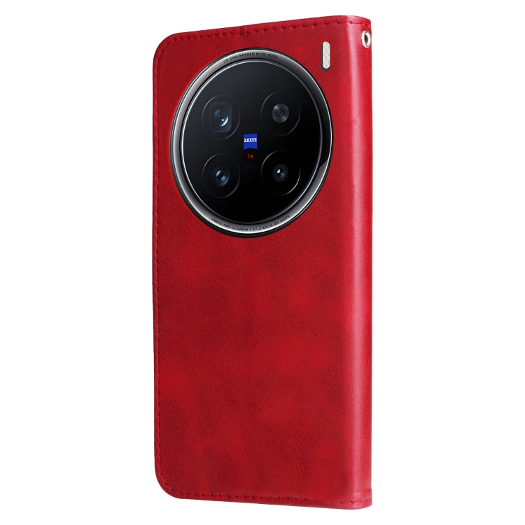 For vivo X200 Pro Fashion Calf Texture Zipper Leather Phone Case