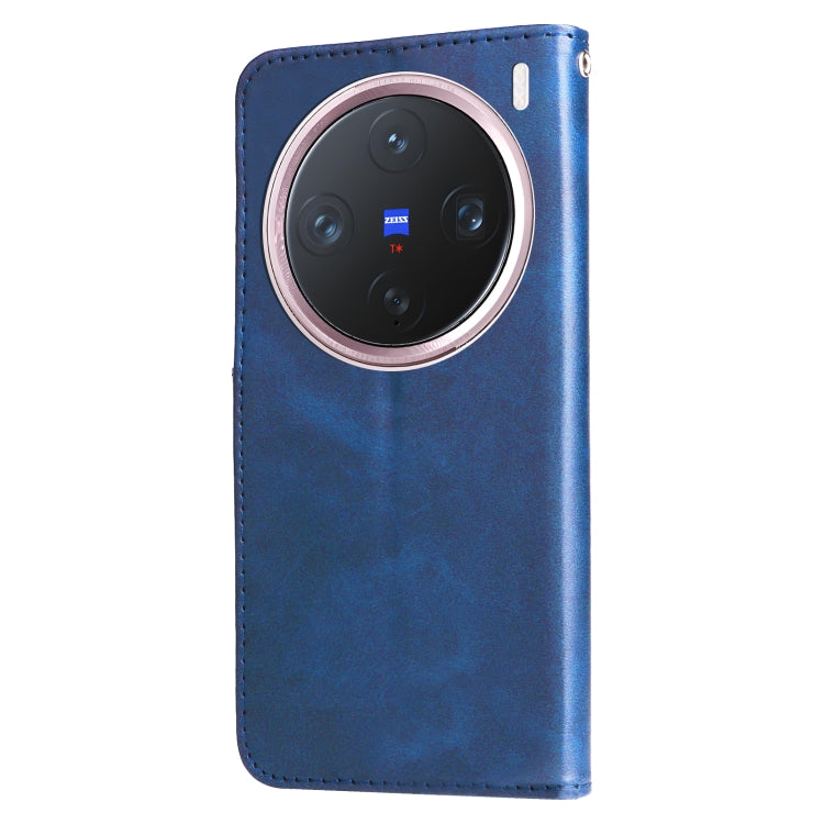 For vivo X200 Pro mini Fashion Calf Texture Zipper Leather Phone Case