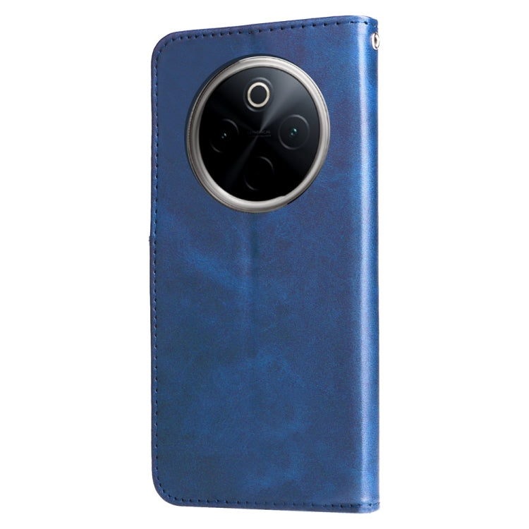 For vivo Y300 Pro Fashion Calf Texture Zipper Leather Phone Case