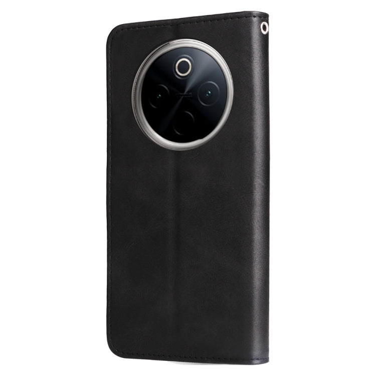 For vivo Y300 Pro Fashion Calf Texture Zipper Leather Phone Case