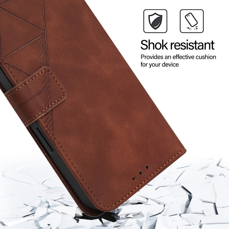 For iPhone 16 Crossbody 3D Embossed Flip Leather Phone Case