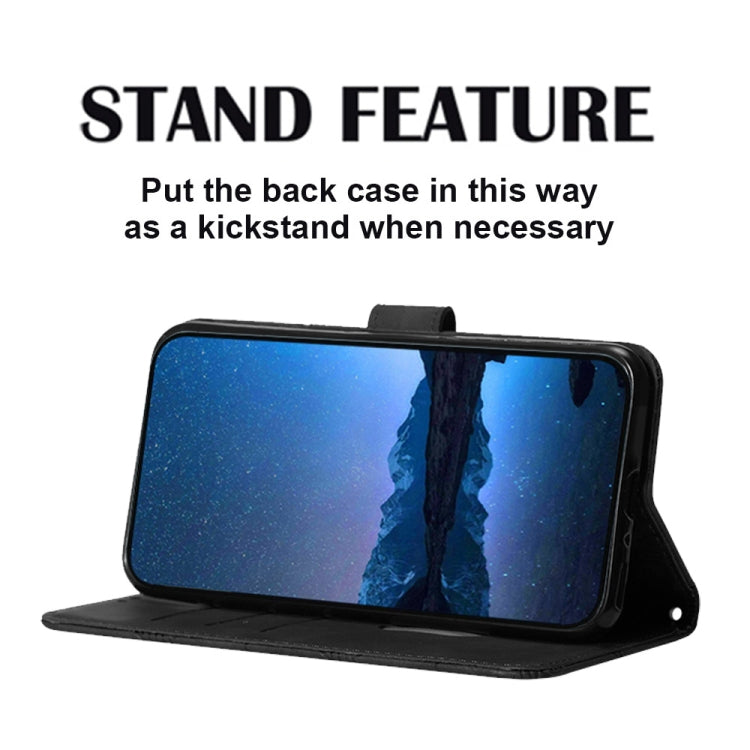 For iPhone 16 Crossbody 3D Embossed Flip Leather Phone Case