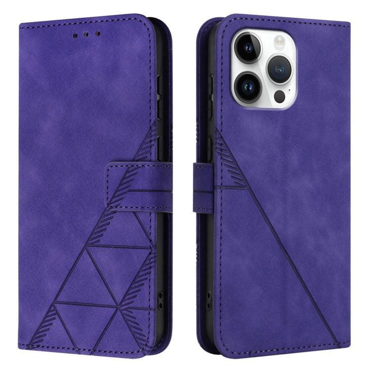 For iPhone 16 Pro Max Crossbody 3D Embossed Flip Leather Phone Case