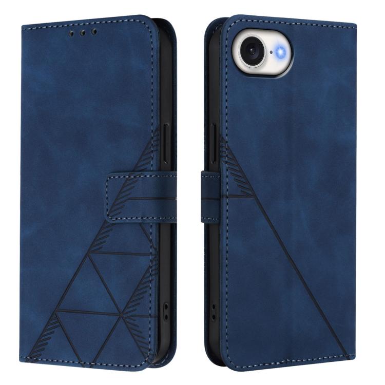 For iPhone 16e / 17e Crossbody 3D Embossed Flip Leather Phone Case