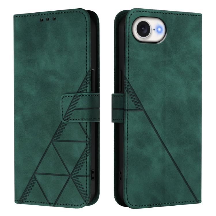 For iPhone 16e / 17e Crossbody 3D Embossed Flip Leather Phone Case