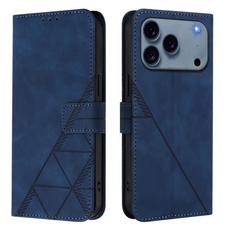 For iPhone 17 Pro Max Crossbody 3D Embossed Flip Leather Phone Case