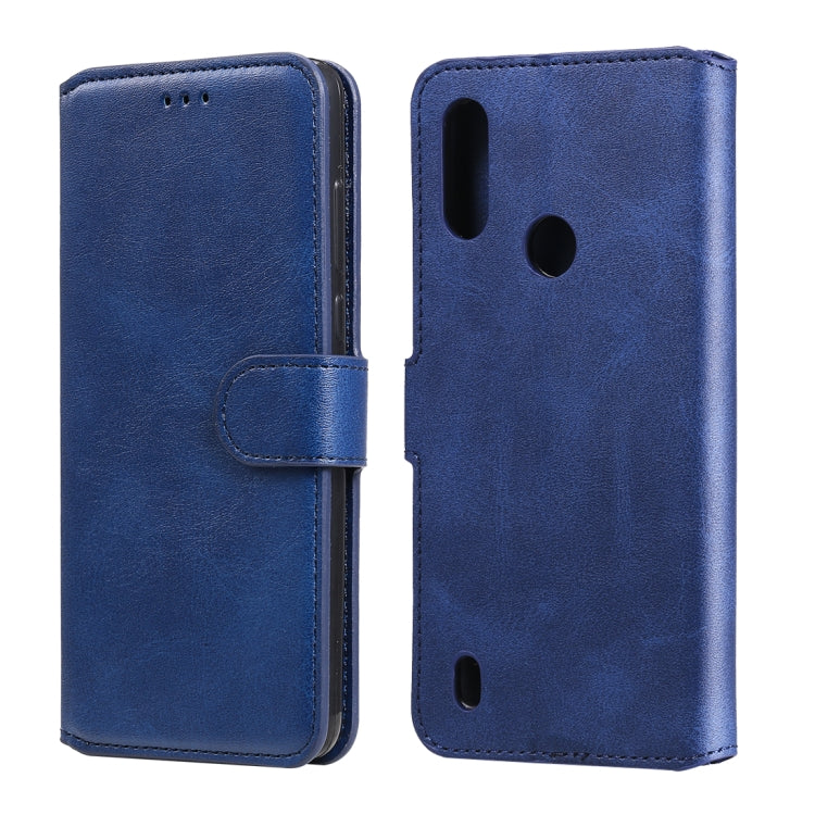 For Motorola Moto E6s Classic Calf Texture PU + TPU Horizontal Flip Leather Case, with Holder & Card Slots & Wallet