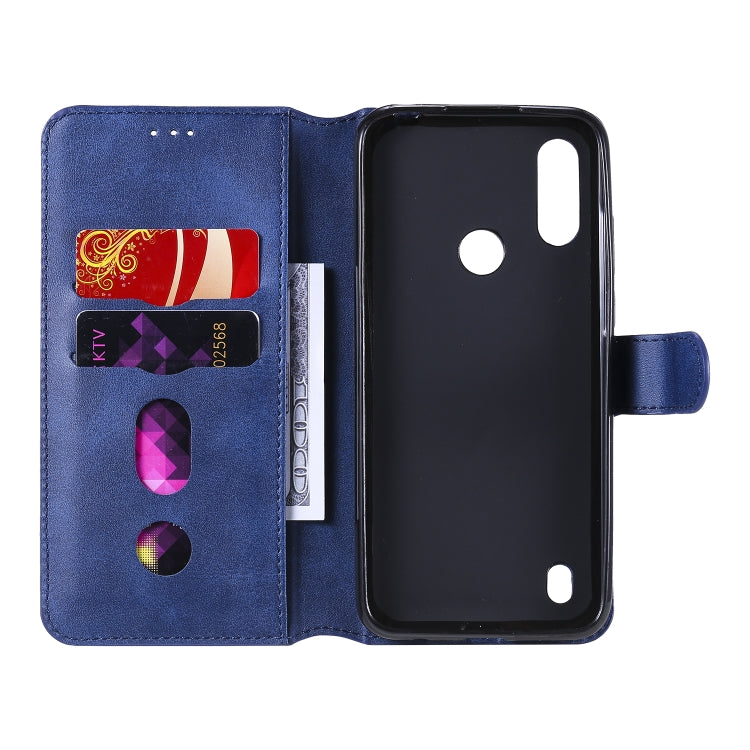 For Motorola Moto E6s Classic Calf Texture PU + TPU Horizontal Flip Leather Case, with Holder & Card Slots & Wallet