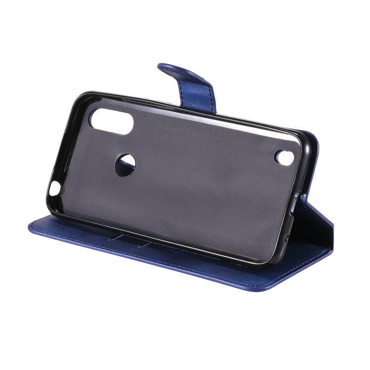 For Motorola Moto E6s Classic Calf Texture PU + TPU Horizontal Flip Leather Case, with Holder & Card Slots & Wallet