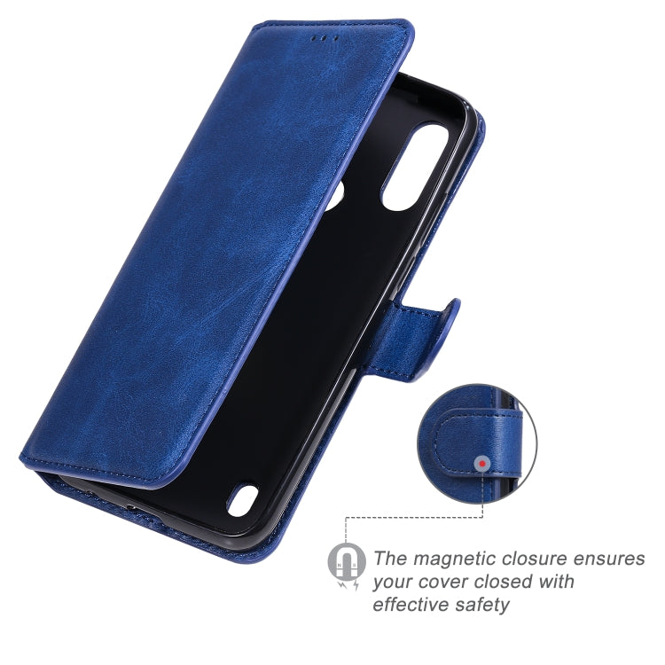 For Motorola Moto E6s Classic Calf Texture PU + TPU Horizontal Flip Leather Case, with Holder & Card Slots & Wallet
