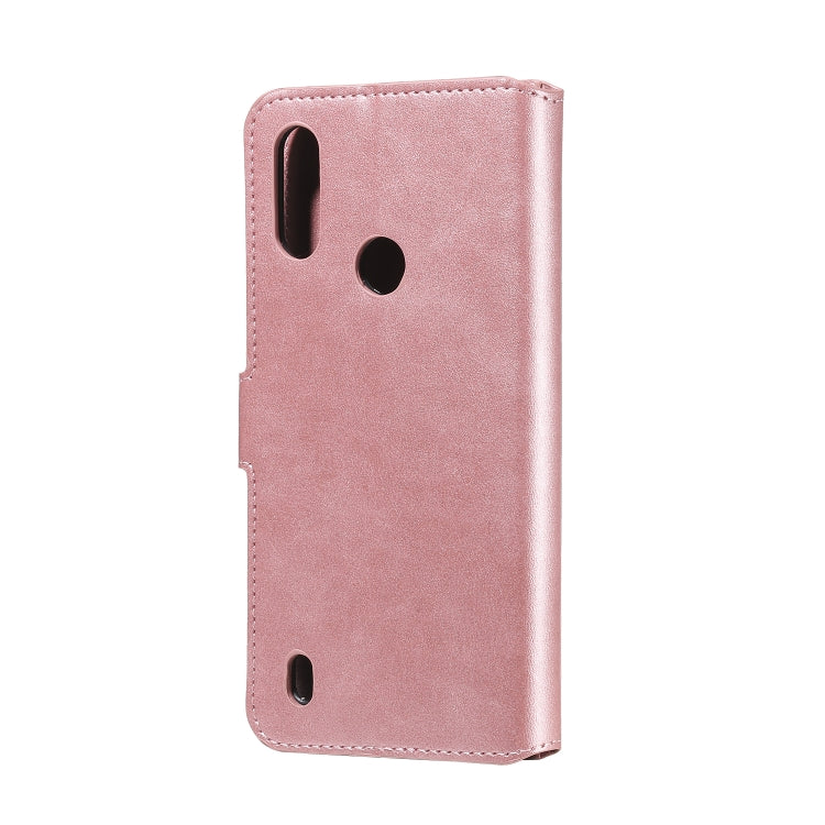 For Motorola Moto E6s Classic Calf Texture PU + TPU Horizontal Flip Leather Case, with Holder & Card Slots & Wallet