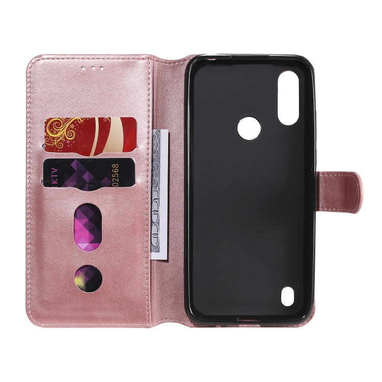 For Motorola Moto E6s Classic Calf Texture PU + TPU Horizontal Flip Leather Case, with Holder & Card Slots & Wallet