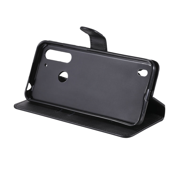 For Motorola Moto G8 Power Lite Classic Calf Texture PU + TPU Horizontal Flip Leather Case, with Holder & Card Slots & Wallet