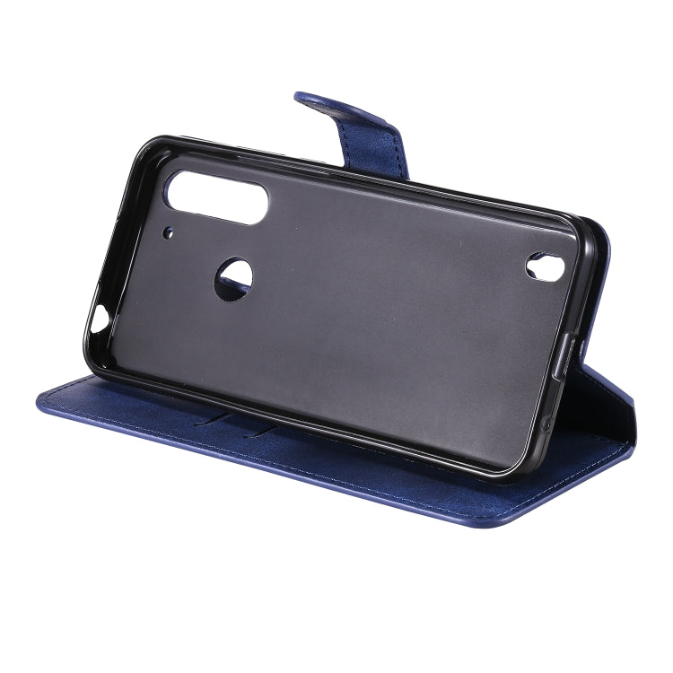 For Motorola Moto G8 Power Lite Classic Calf Texture PU + TPU Horizontal Flip Leather Case, with Holder & Card Slots & Wallet