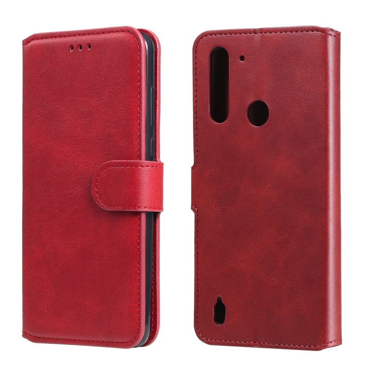 For Motorola Moto G8 Power Lite Classic Calf Texture PU + TPU Horizontal Flip Leather Case, with Holder & Card Slots & Wallet