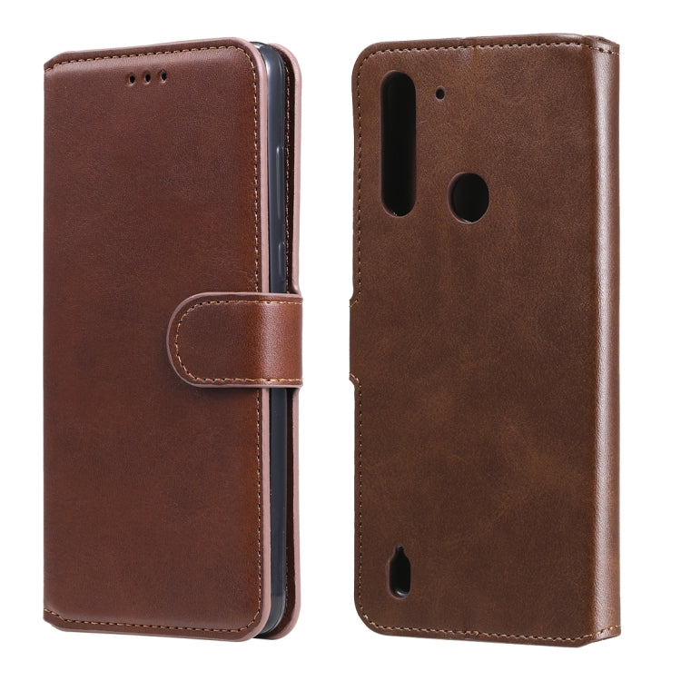 For Motorola Moto G8 Power Lite Classic Calf Texture PU + TPU Horizontal Flip Leather Case, with Holder & Card Slots & Wallet