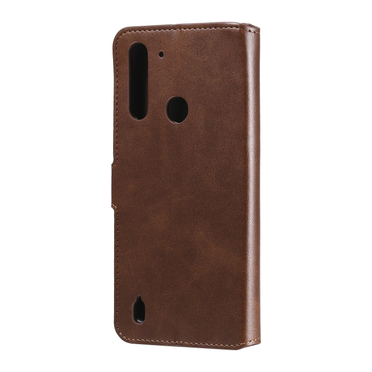 For Motorola Moto G8 Power Lite Classic Calf Texture PU + TPU Horizontal Flip Leather Case, with Holder & Card Slots & Wallet