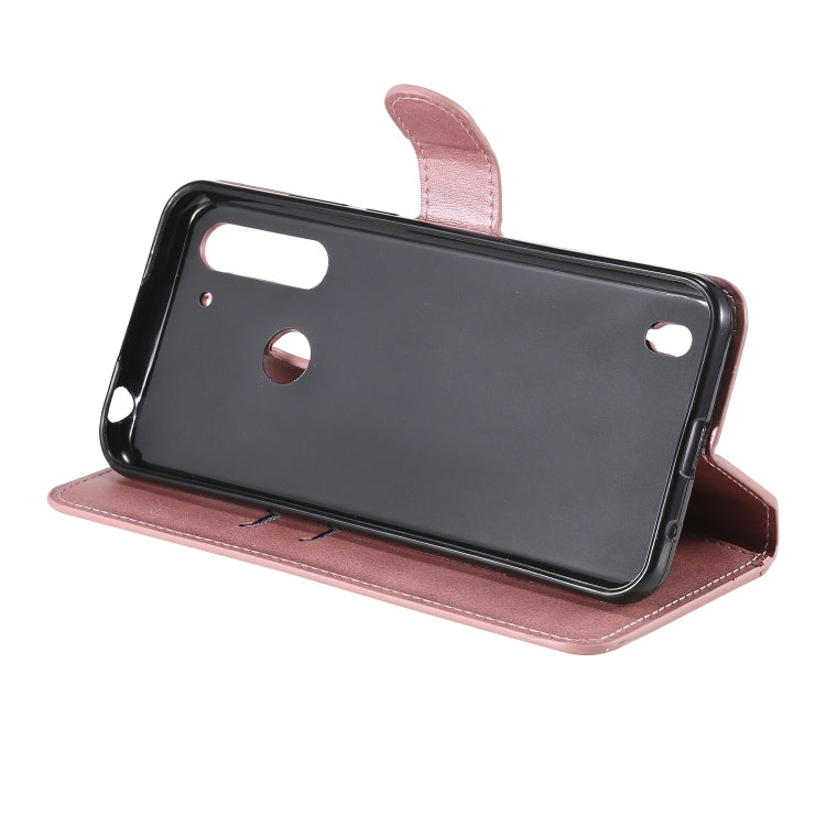 For Motorola Moto G8 Power Lite Classic Calf Texture PU + TPU Horizontal Flip Leather Case, with Holder & Card Slots & Wallet