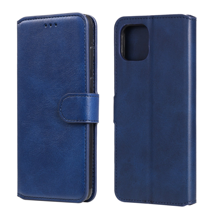 For OPPO A92s Classic Calf Texture PU + TPU Horizontal Flip Leather Case, with Holder & Card Slots & Wallet