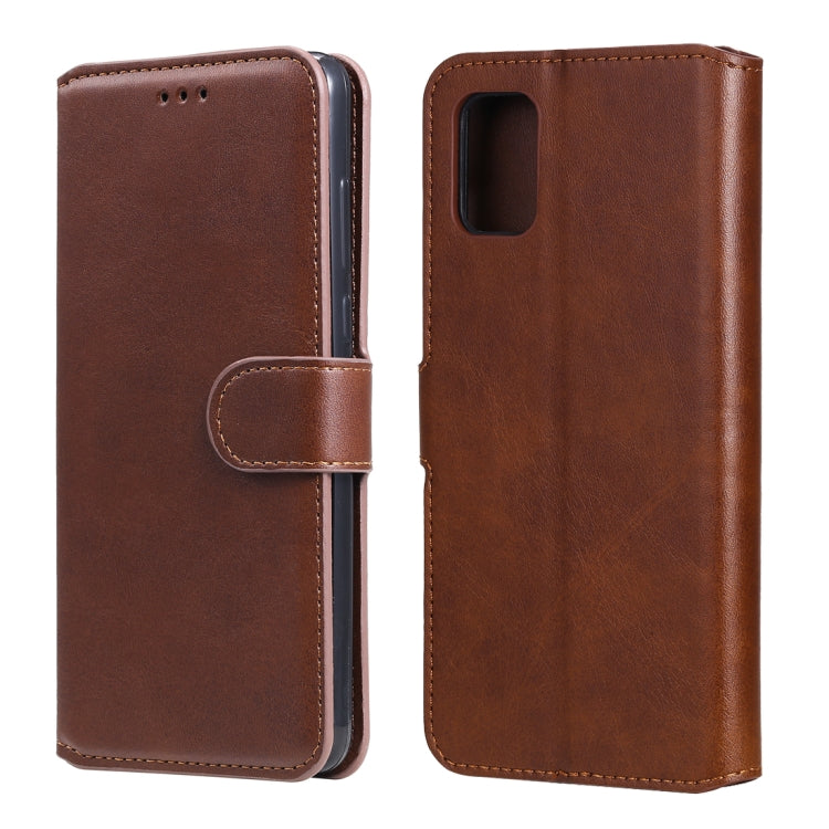 For Samsung Galaxy A31 Classic Calf Texture PU + TPU Horizontal Flip Leather Case, with Holder & Card Slots & Wallet