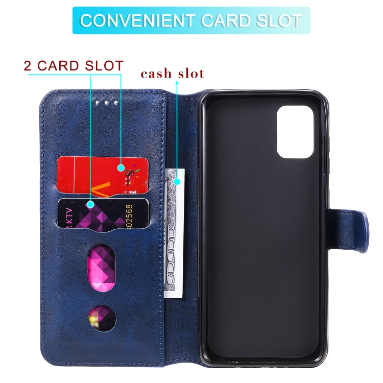 For Samsung Galaxy A31 Classic Calf Texture PU + TPU Horizontal Flip Leather Case, with Holder & Card Slots & Wallet