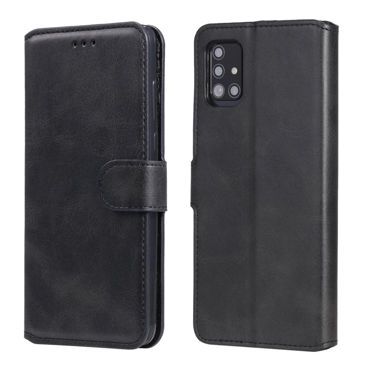 For Samsung Galaxy A51 5G Classic Calf Texture PU + TPU Horizontal Flip Leather Case, with Holder & Card Slots & Wallet