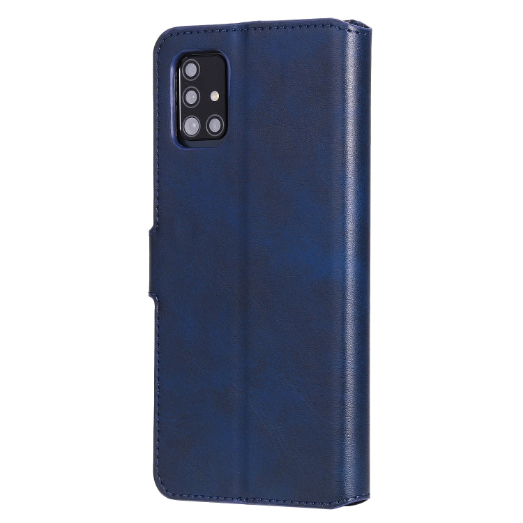 For Samsung Galaxy A51 5G Classic Calf Texture PU + TPU Horizontal Flip Leather Case, with Holder & Card Slots & Wallet