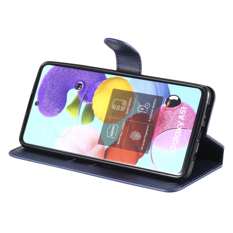 For Samsung Galaxy A51 5G Classic Calf Texture PU + TPU Horizontal Flip Leather Case, with Holder & Card Slots & Wallet