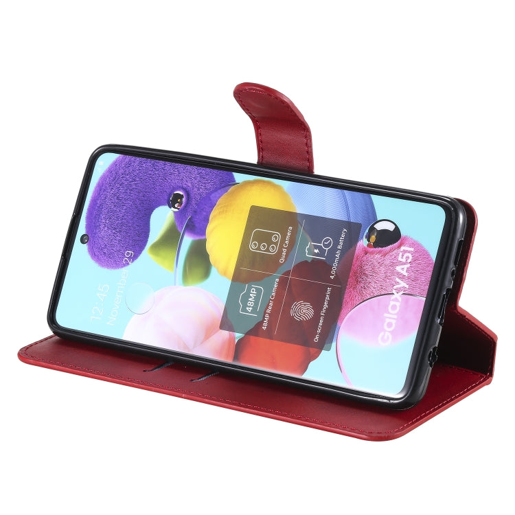 For Samsung Galaxy A51 5G Classic Calf Texture PU + TPU Horizontal Flip Leather Case, with Holder & Card Slots & Wallet