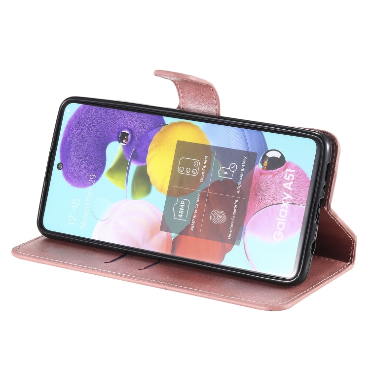 For Samsung Galaxy A51 5G Classic Calf Texture PU + TPU Horizontal Flip Leather Case, with Holder & Card Slots & Wallet