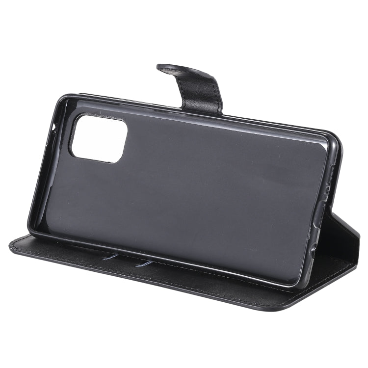 For Samsung Galaxy A71 5G Classic Calf Texture PU + TPU Horizontal Flip Leather Case, with Holder & Card Slots & Wallet