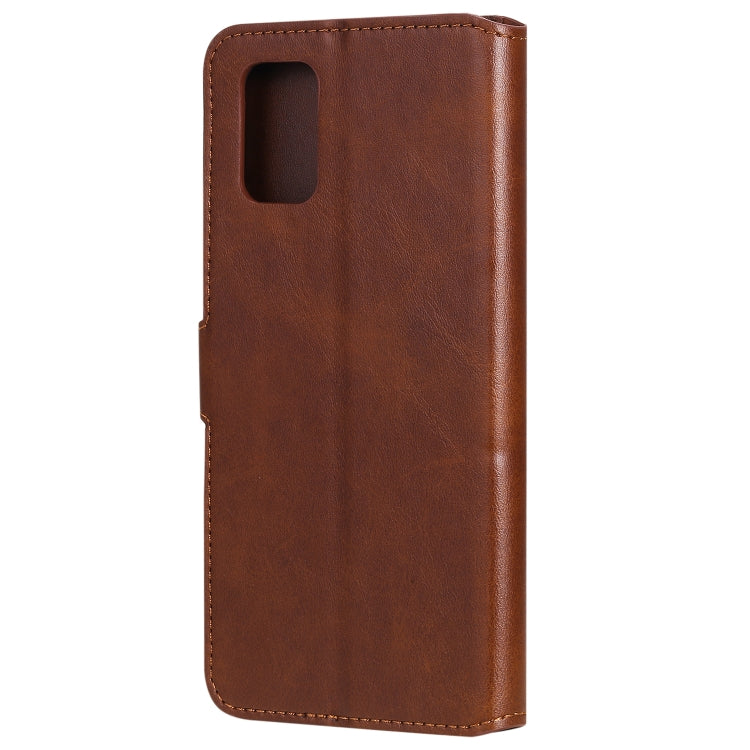 For Samsung Galaxy A71 5G Classic Calf Texture PU + TPU Horizontal Flip Leather Case, with Holder & Card Slots & Wallet