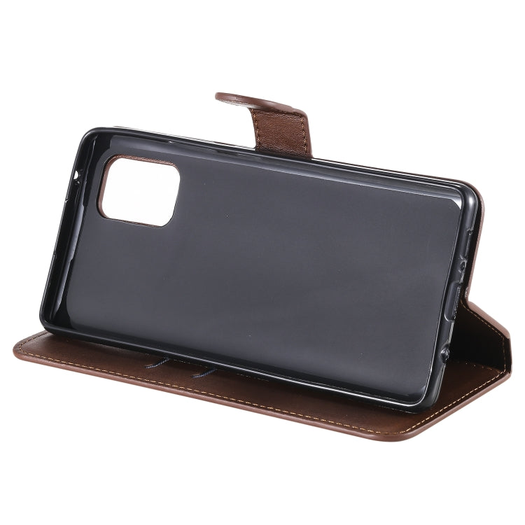 For Samsung Galaxy A71 5G Classic Calf Texture PU + TPU Horizontal Flip Leather Case, with Holder & Card Slots & Wallet