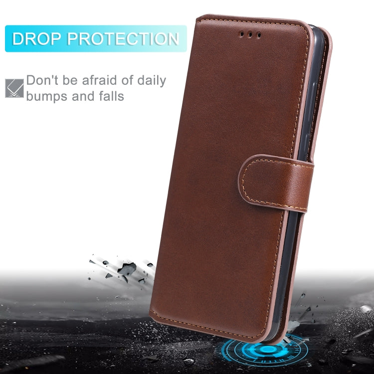 For Samsung Galaxy A71 5G Classic Calf Texture PU + TPU Horizontal Flip Leather Case, with Holder & Card Slots & Wallet