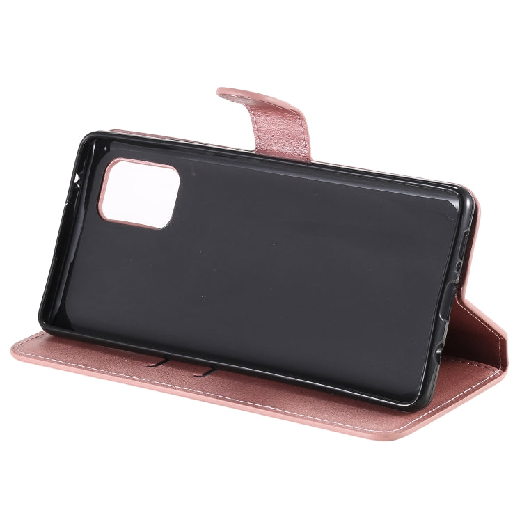 For Samsung Galaxy A71 5G Classic Calf Texture PU + TPU Horizontal Flip Leather Case, with Holder & Card Slots & Wallet