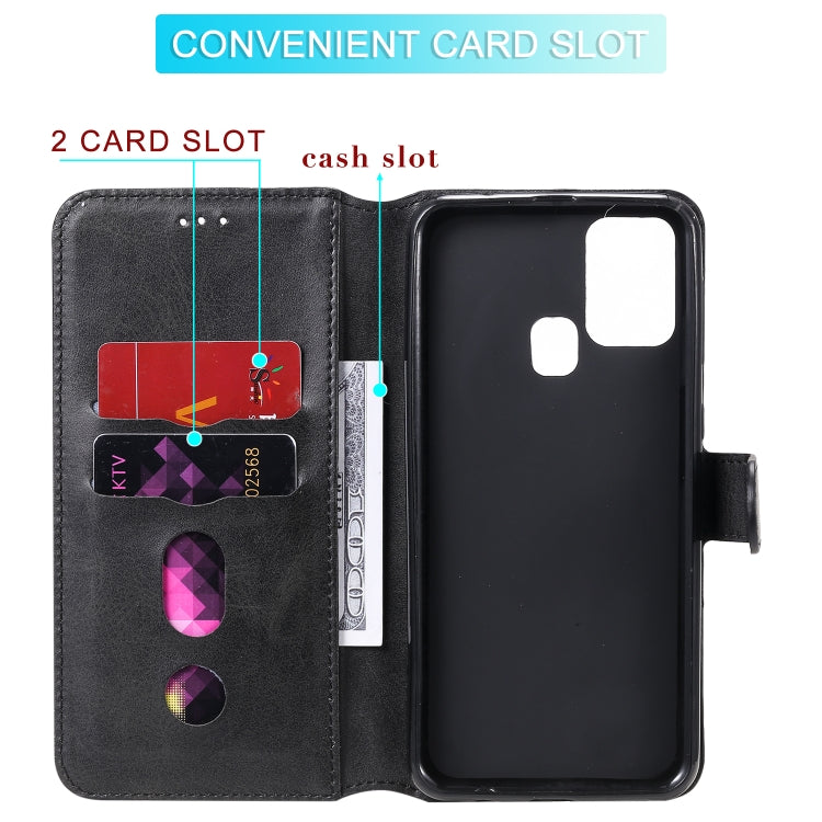 For Samsung Galaxy M31 Classic Calf Texture PU + TPU Horizontal Flip Leather Case, with Holder & Card Slots & Wallet