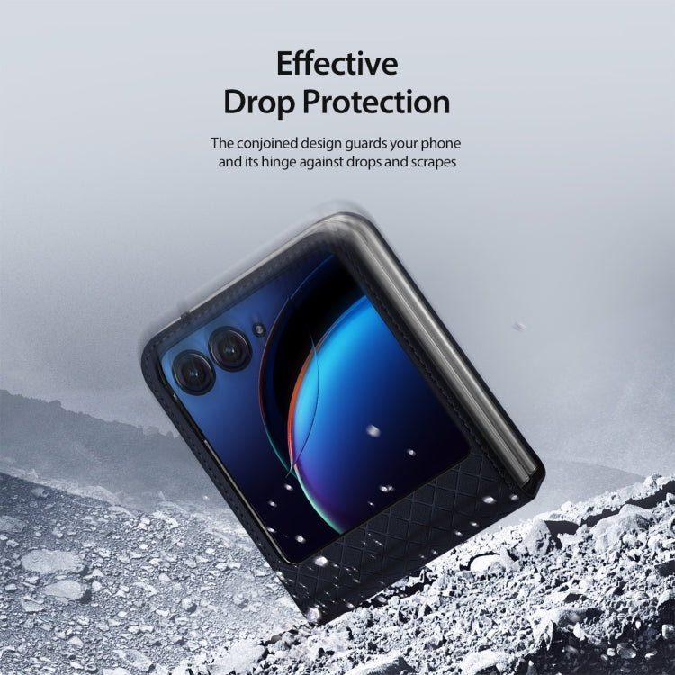 For Motorola Razr 40 Ultra DUX DUCIS Bril Series PU + TPU Phone Case